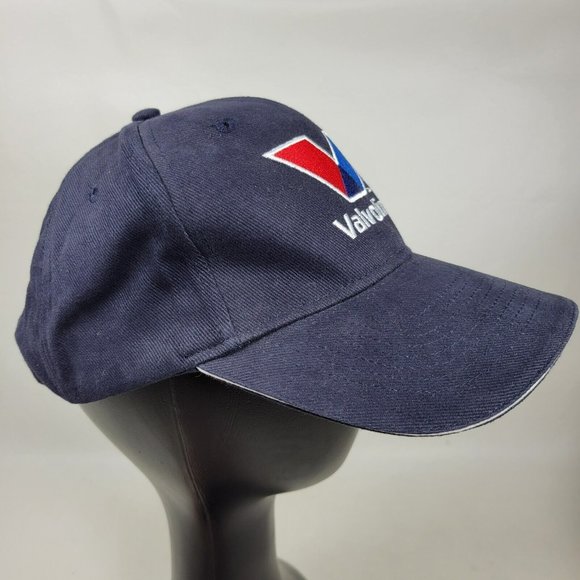 Valvoline Strapback Hat Trucker Cap TSMGI Navy Blue Embroidered Logo - Picture 2 of 7